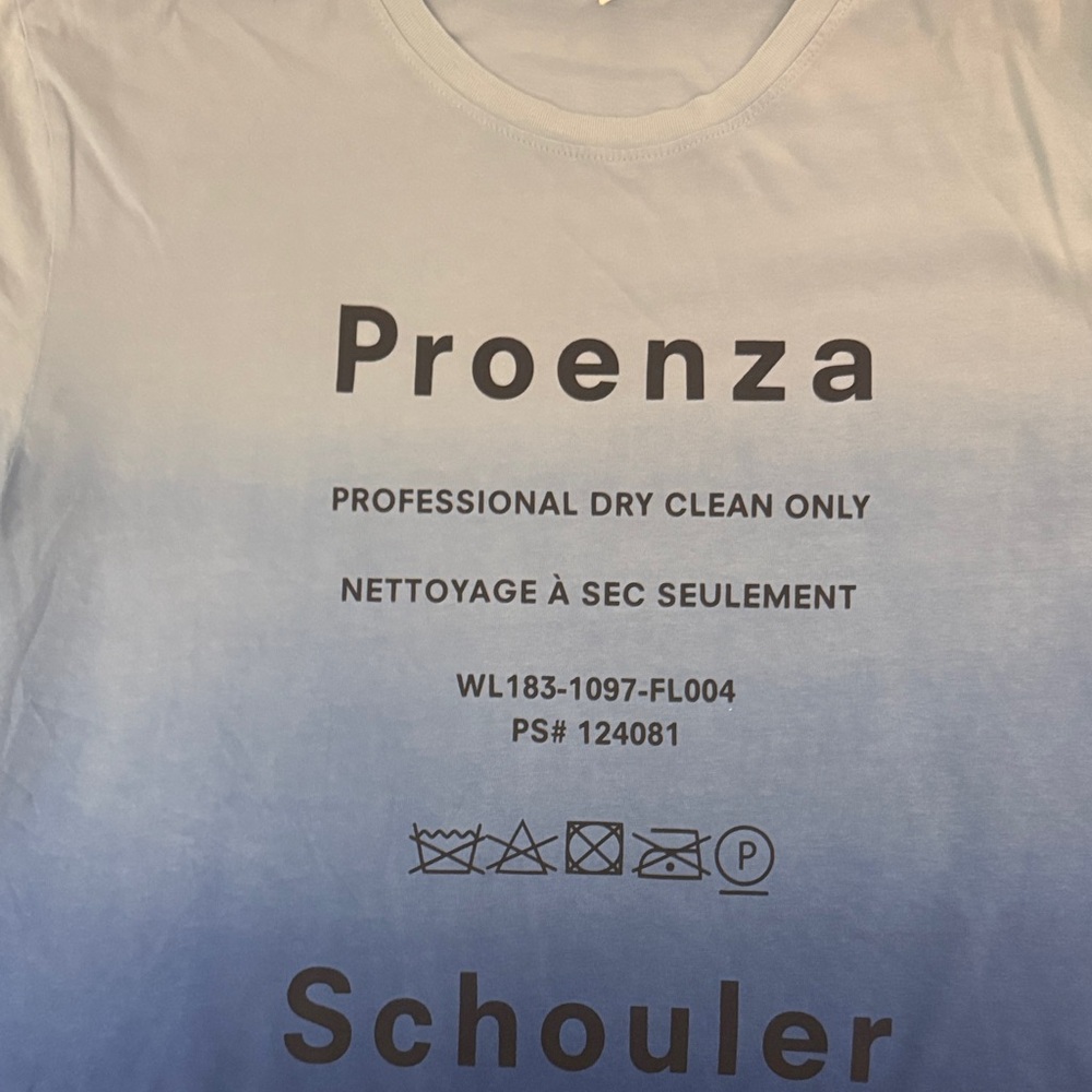Proenza Schouler Blue Ombre Tee